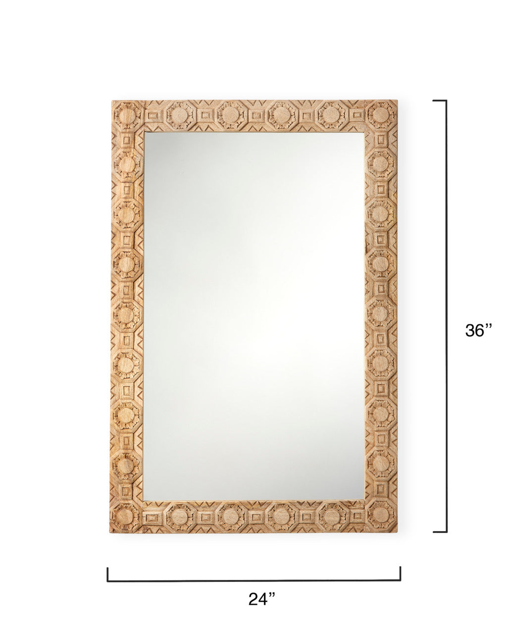 Jamie Young  Relief Carved Rectangle Mirror 6RELI-RECTNA