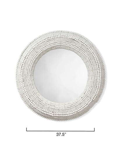 Jamie Young Strand Beaded Mirror  6STRA-MIWH