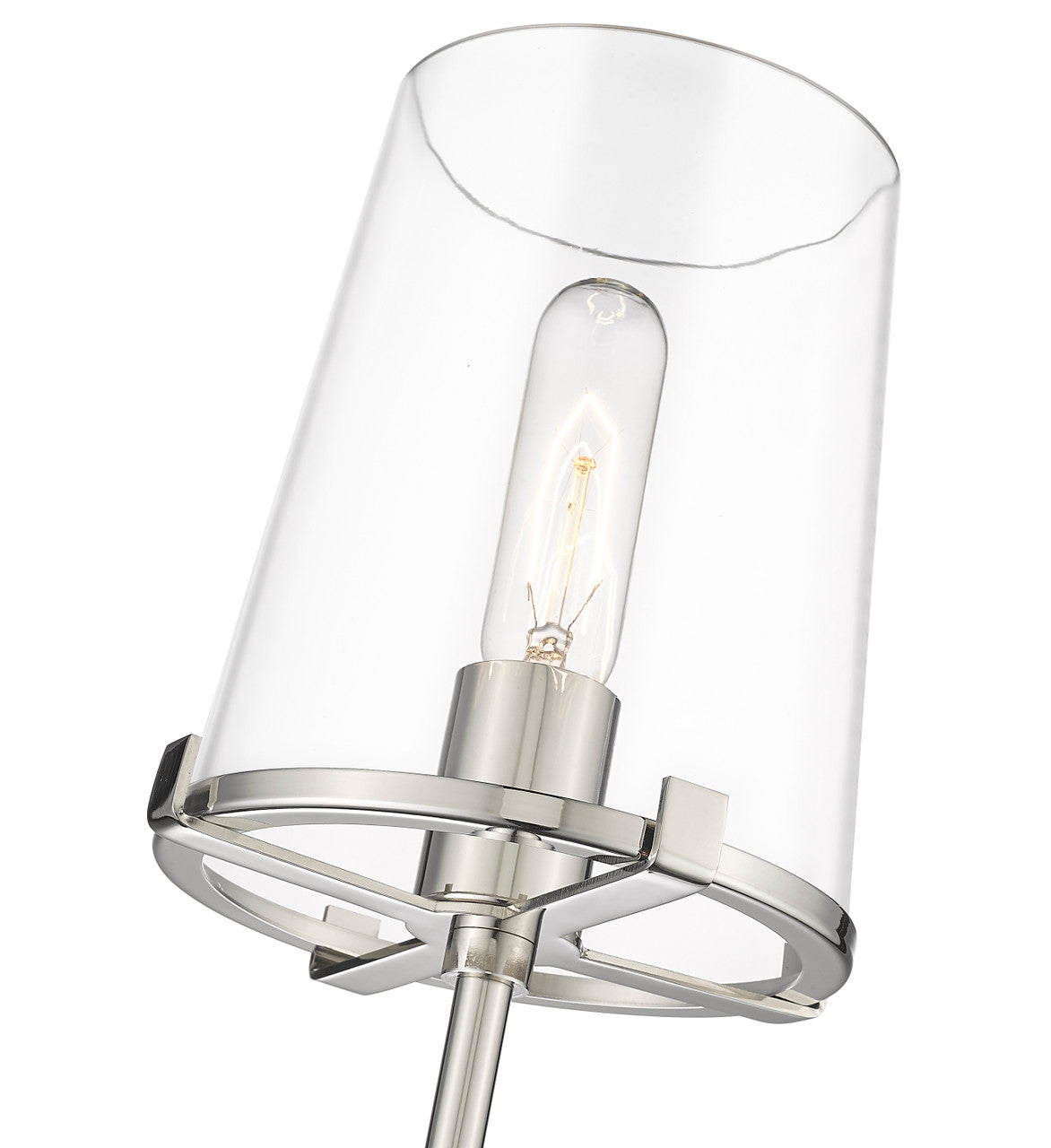 Z-Lite Callista 1 Light Wall Sconce in Polished Nickel 3032-1S-PN