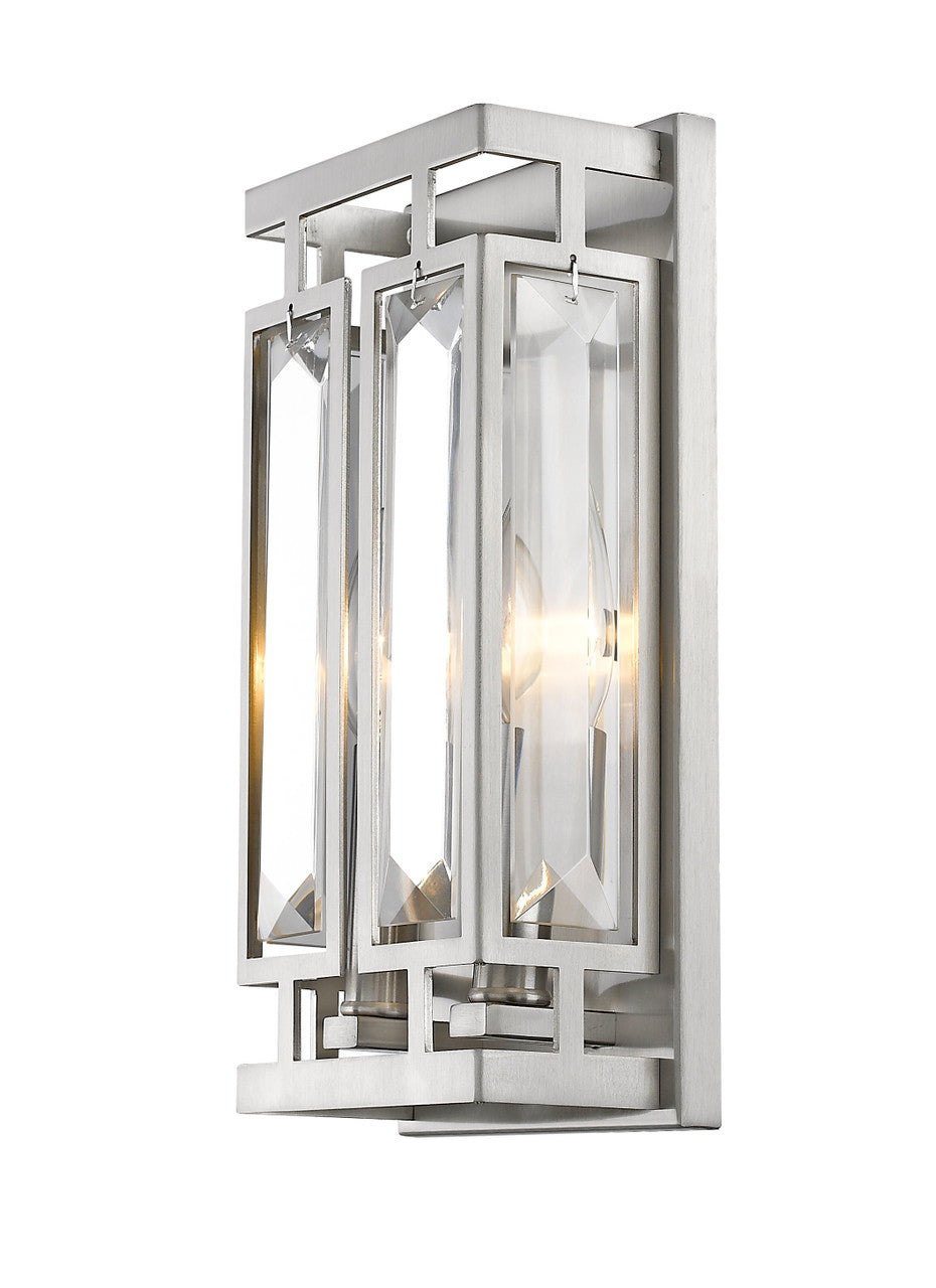 Z-Lite Mersesse 2 Light Wall Sconce in Brushed Nickel 6006-2S-BN