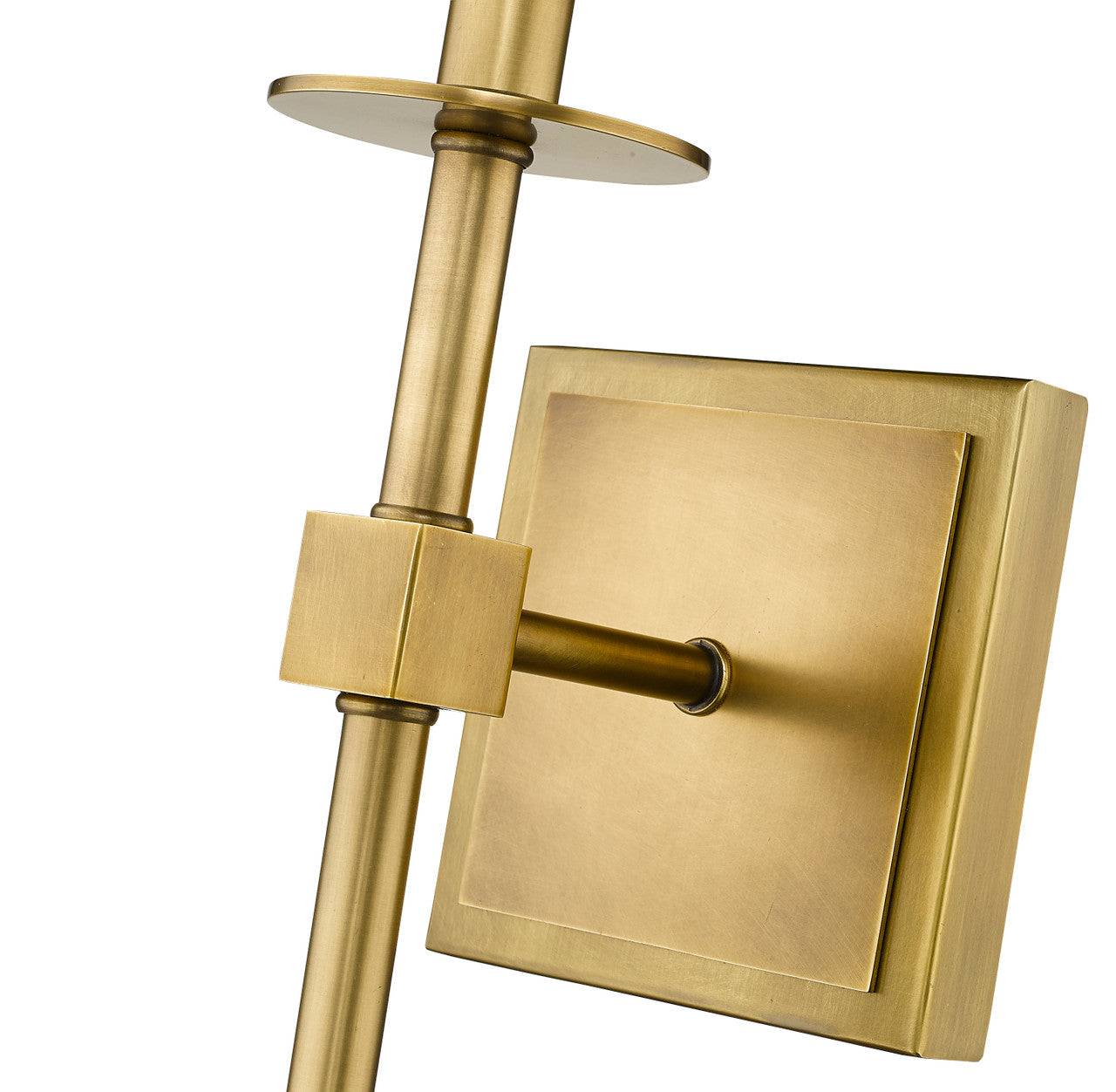 Z-Lite Camila 1 Light Wall Sconce in Rubbed Brass 811-1S-RB