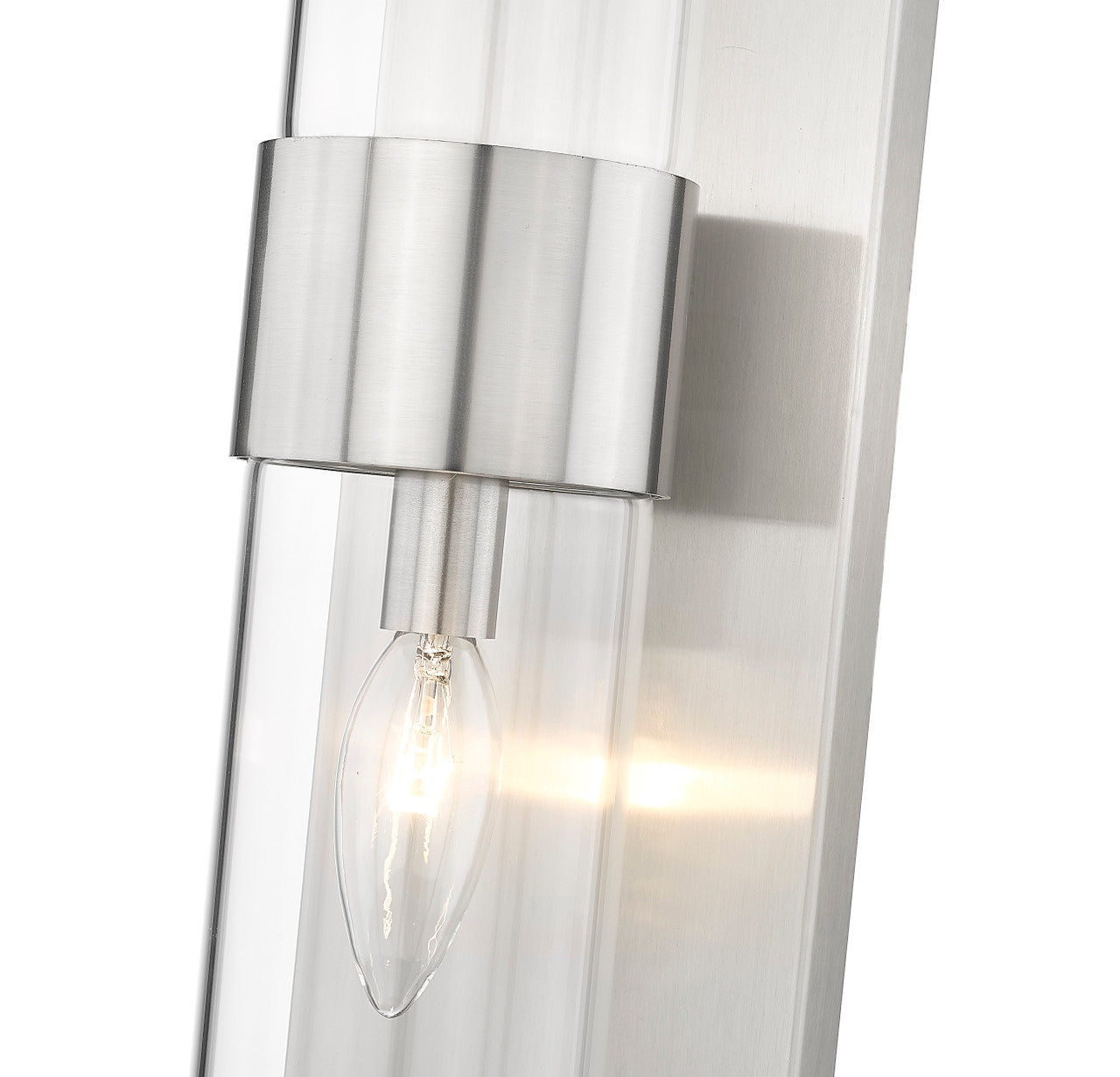 Z-Lite Lawson 1 Light Wall Sconce in Brushed Nickel 343-1S-BN