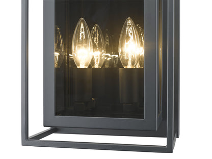 Z-Lite Infinity 2 Light Wall Sconce in Misty Charcoal 802-2S-MC