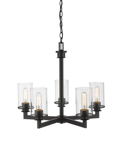 Z-Lite Savannah 5 Light Chandelier in Bronze 462-5BRZ