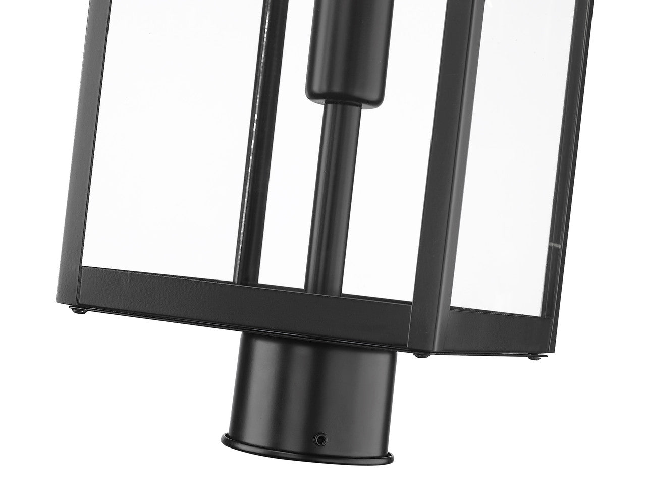 Z-Lite Nuri 1 Light Outdoor Post Mount Fixture in Black 596PHBR-BK