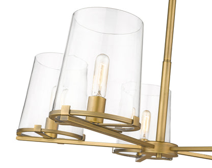 Z-Lite Callista 5 Light Chandelier in Rubbed Brass 3032-5RB