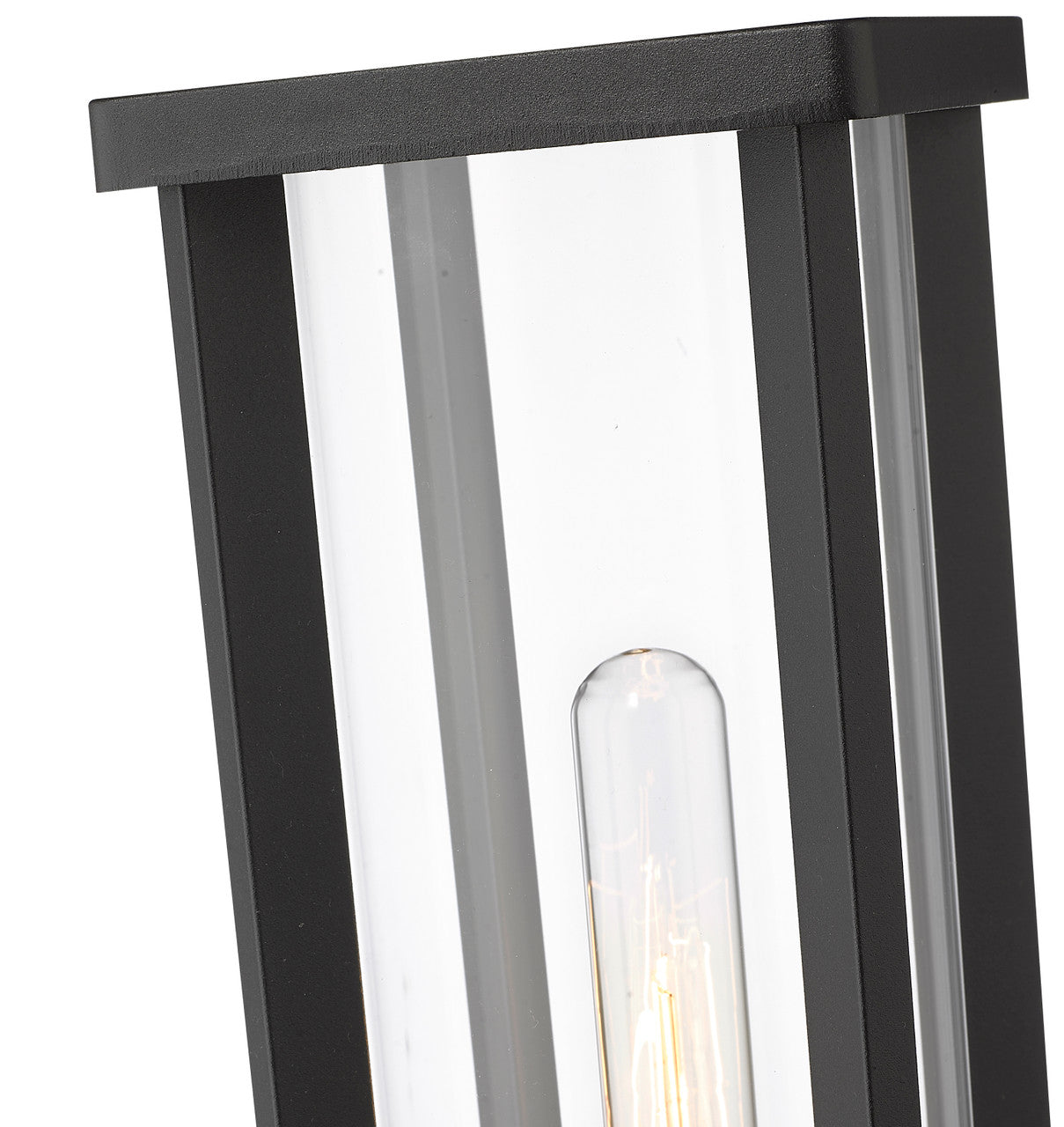 Z-Lite Glenwood 1 Light Outdoor Post Mount Fixture in Black 586PHMR-BK