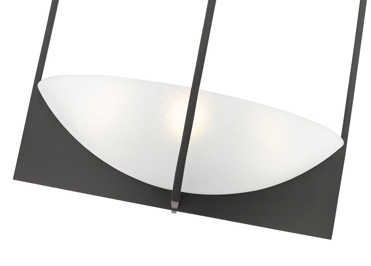 Z-Lite Devon 6 Light Chandelier in Matte Black 1947-38MB