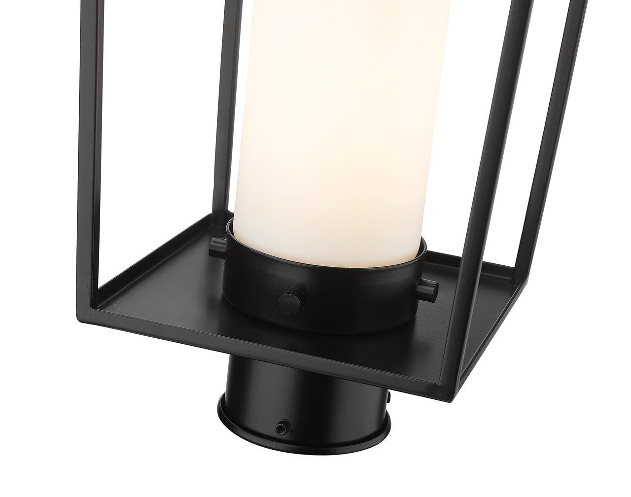 Z-Lite Sheridan 1 Light Outdoor Post Mount Fixture in Black 595PHMR-BK