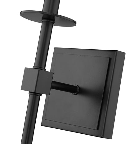 Z-Lite Camila 1 Light Wall Sconce in Matte Black 811-1S-MB