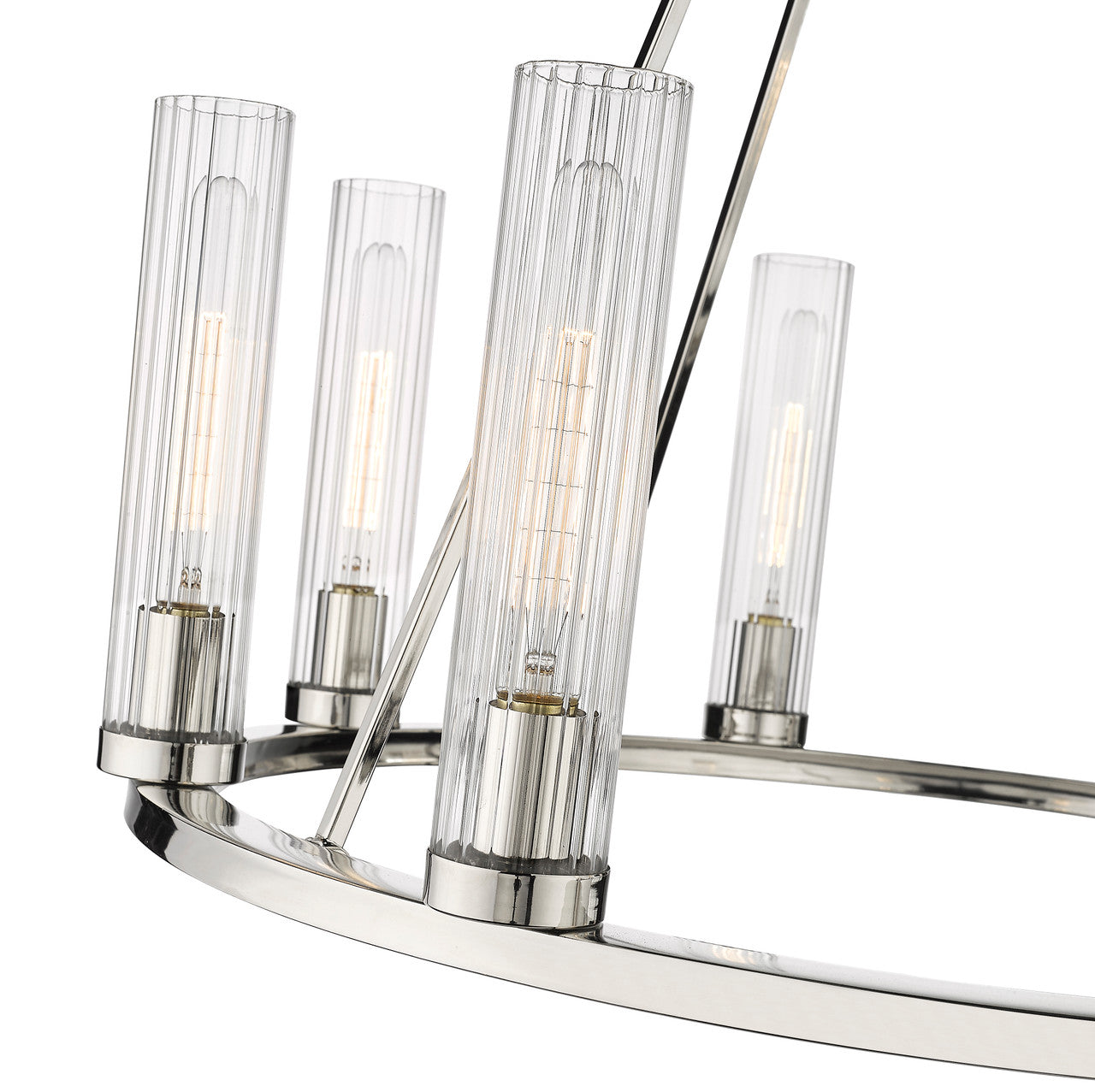 Z-Lite Beau 8 Light Chandelier in Polished Nickel 3031-8PN