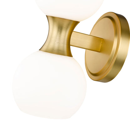 Z-Lite Artemis 2 Light Wall Sconce in Modern Gold 494-2S-MGLD