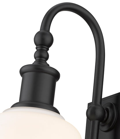 Z-Lite Bryant 1 Light Wall Sconce in Matte Black 733-1S-MB