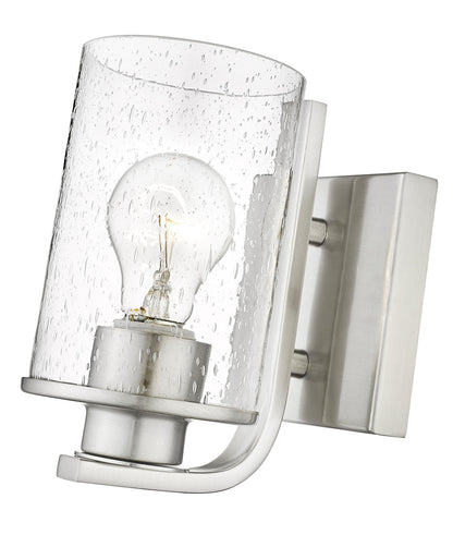 Z-Lite Beckett 1 Light Wall Sconce in Brushed Nickel 492-1S-BN