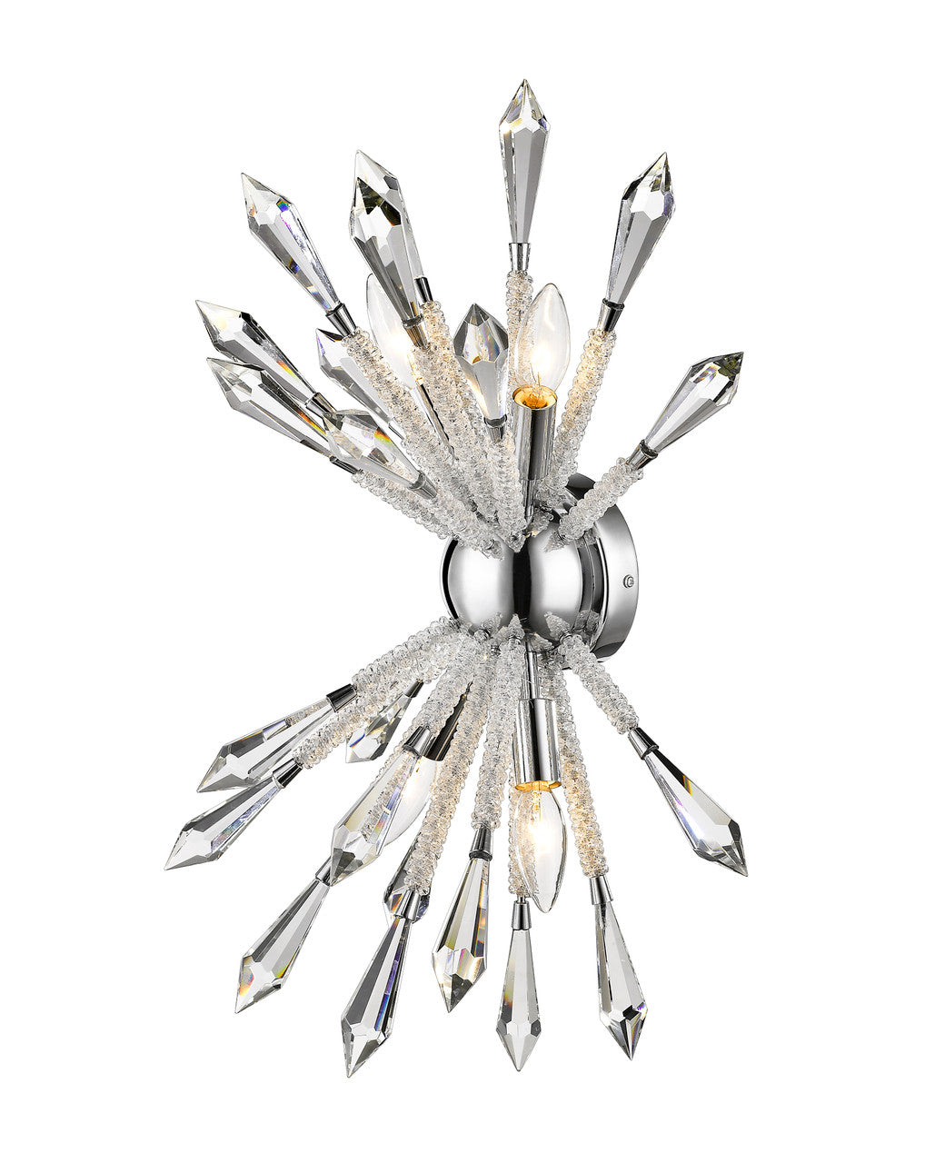 Z-Lite Soleia 4 Light Wall Sconce in Chrome  4002-4S