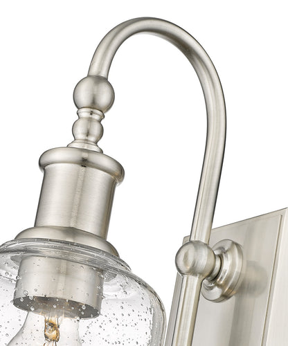 Z-Lite Bryant 1 Light Wall Sconce in Brushed Nickel 734-1S-BN