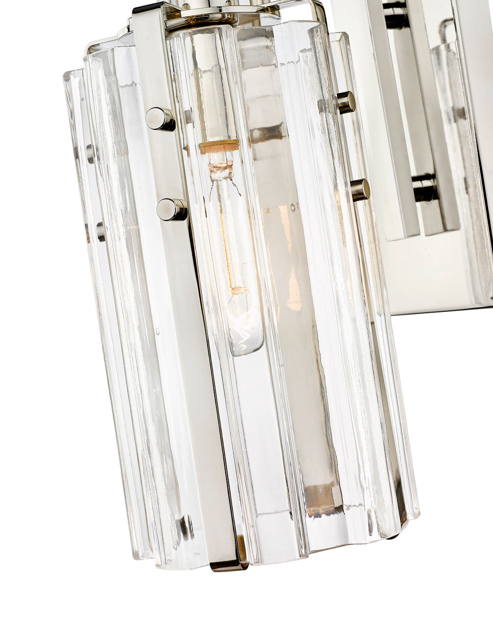 Z-Lite Alverton 1 Light Wall Sconce in Polished Nickel 3036-1S-PN