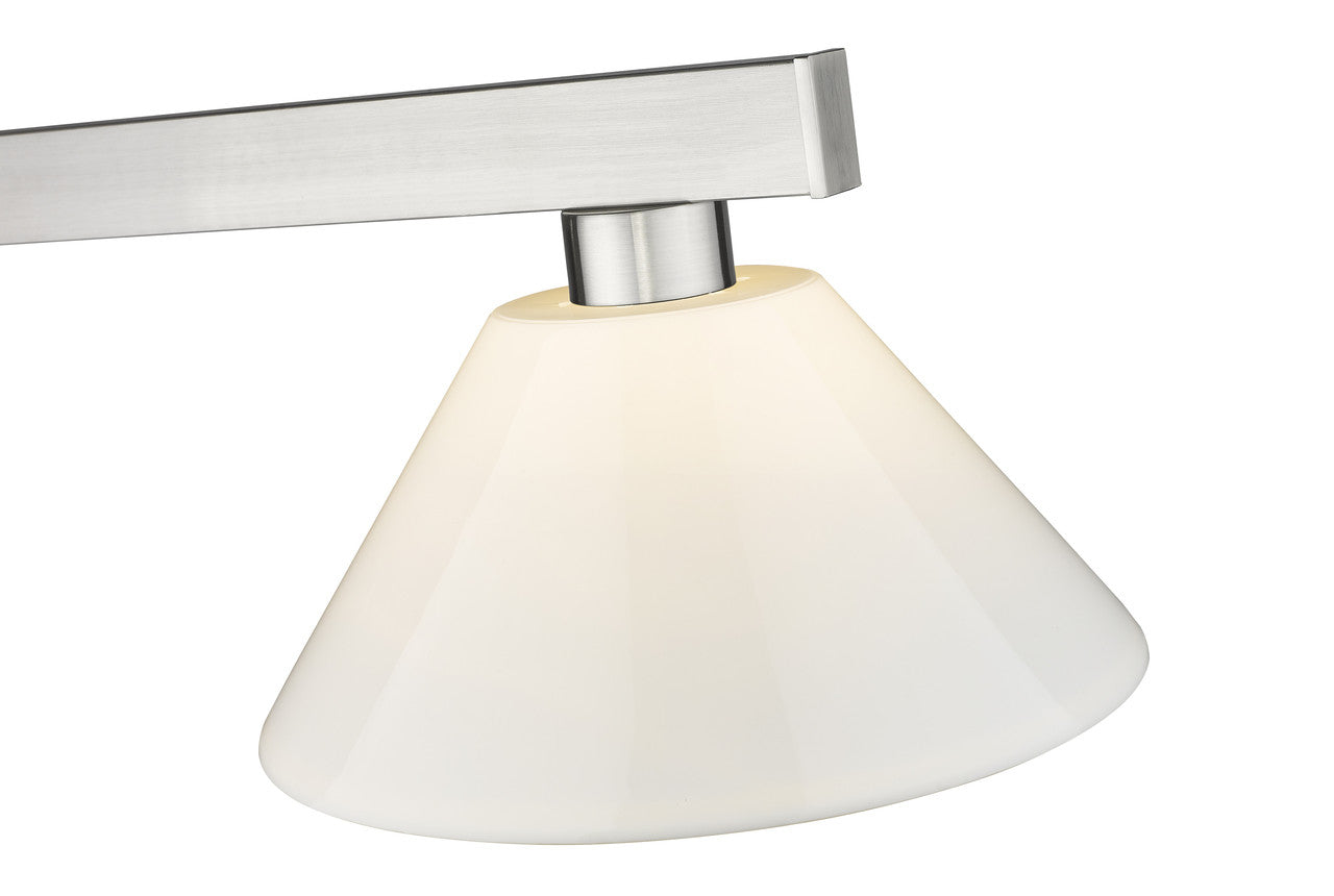 Z-Lite Cobalt 3 Light Billiard in Brushed Nickel 152BN-PWH