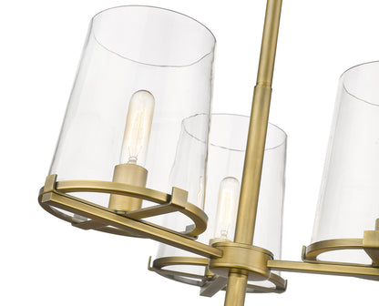 Z-Lite Callista 9 Light Chandelier in Rubbed Brass 3032-9RB