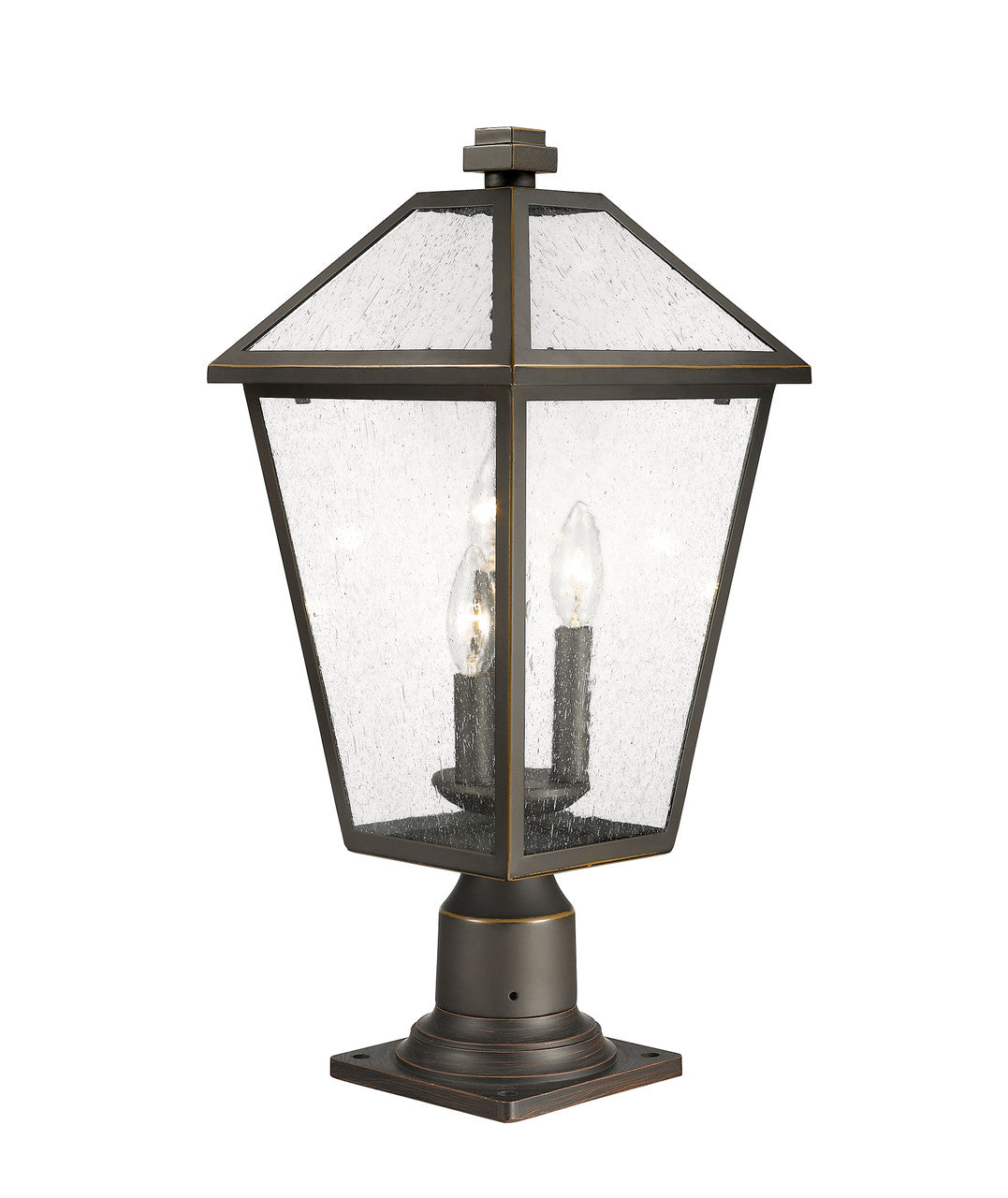 Z-Lite Talbot 3 Light Outdoor Pier Mounted Fixture in Oil Rubbed Bronze 579PHBR-533PM-ORB