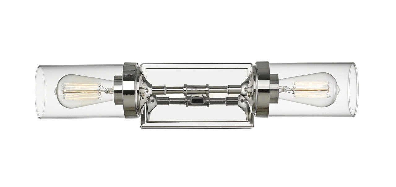 Z-Lite Calliope 2 Light Wall Sconce in Polished Nickel 617-2S-PN