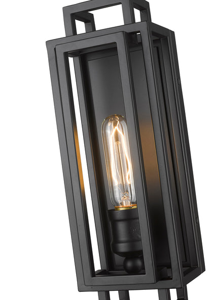 Z-Lite Titania 1 Light Wall Sconce in Matte Black 454-1S-MB