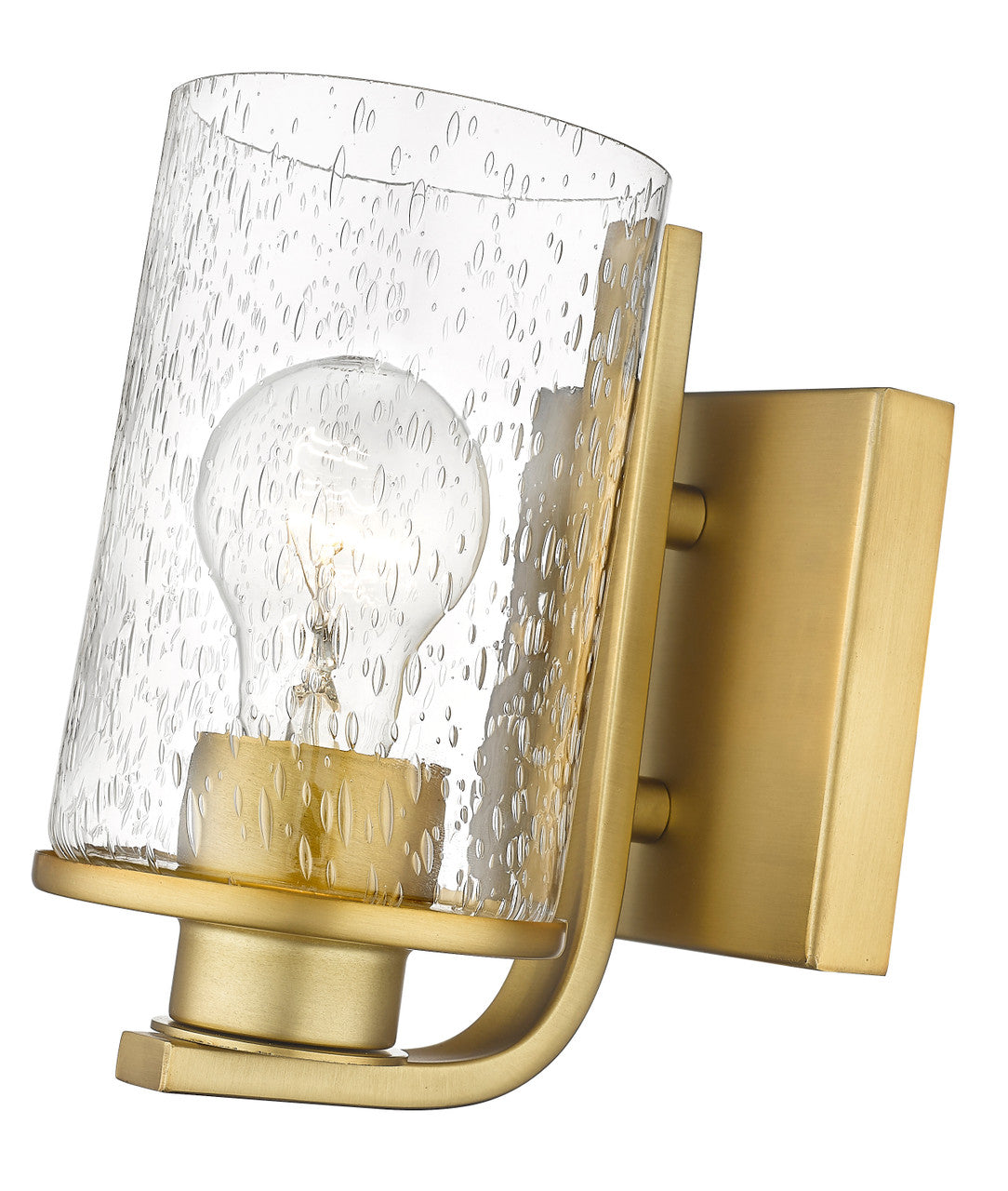 Z-Lite Beckett 1 Light Wall Sconce in Olde Brass 492-1S-OBR