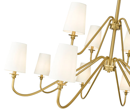 Z-Lite Gianna 12 Light Chandelier in Modern Gold 7509-12-60MGLD