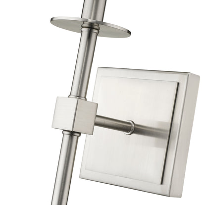 Z-Lite Camila 1 Light Wall Sconce in Brushed Nickel 811-1S-BN