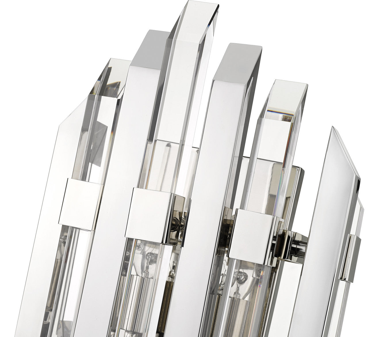 Z-Lite Bova 2 Light Wall Sconce in Polished Nickel 4006S-PN