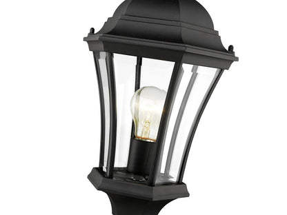 Z-Lite Wakefield 1 Light Outdoor Pier Mounted Fixture in Black 522PHM-553PM-BK