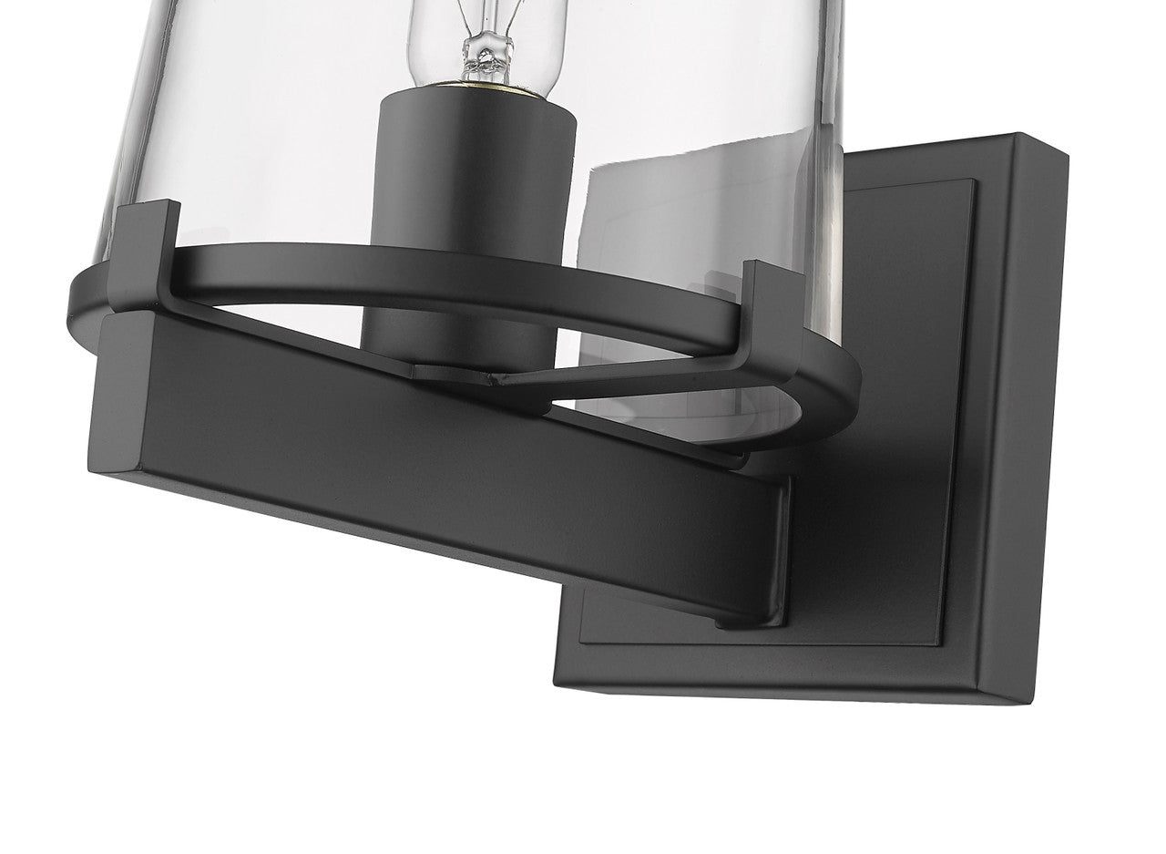 Z-Lite Callista 1 Light Wall Sconce in Matte Black 3032-1V-MB