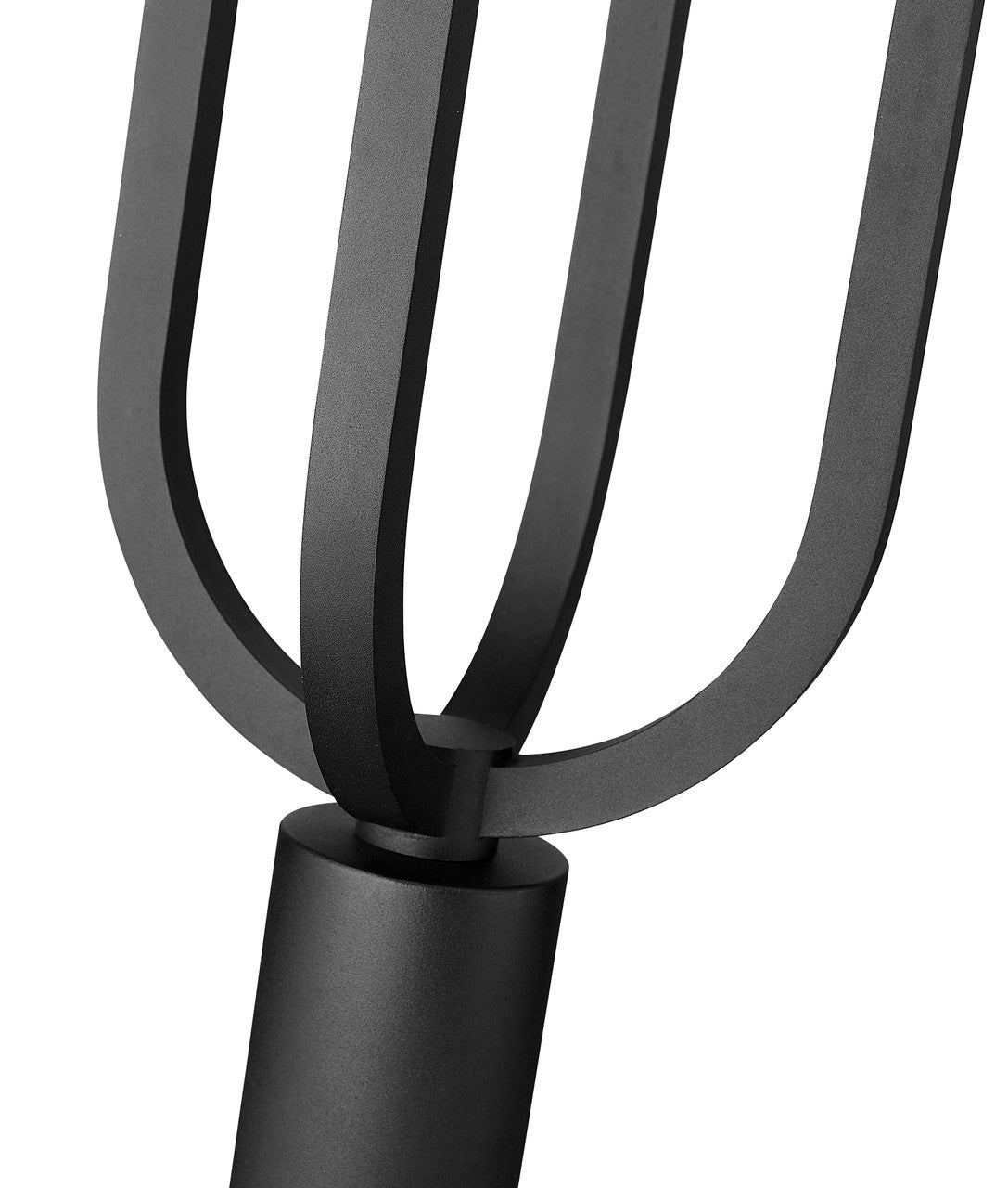 Z-Lite Leland 1 Light Outdoor Post Mount Fixture in Sand Black 5005PHB-BK-LED