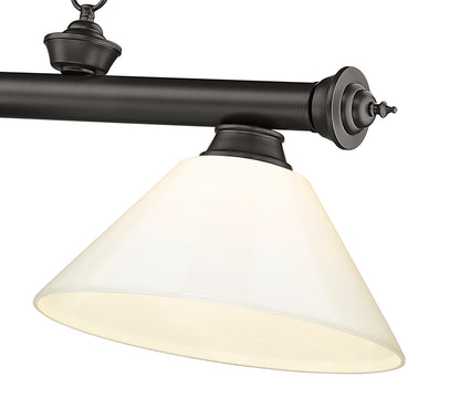 Z-Lite Cordon 3 Light Billiard in Bronze 2306-3BRZ-PWH