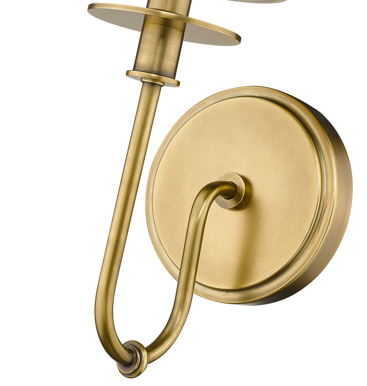 Z-Lite Ella 1 Light Wall Sconce in Rubbed Brass 809-1S-RB