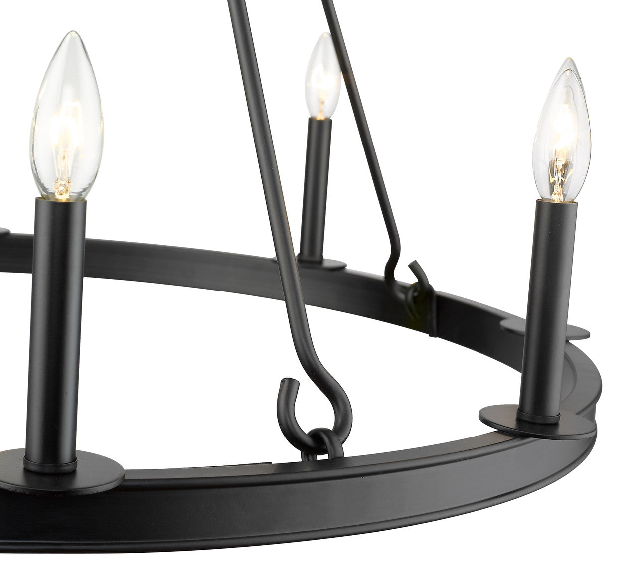 Z-Lite Barclay 8 Light Chandelier in Matte Black 482R-8MB