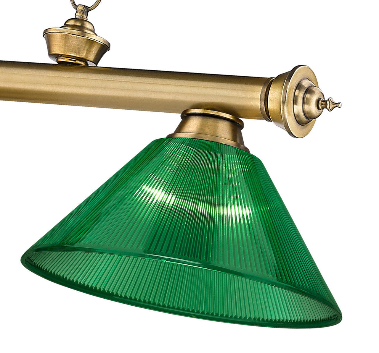 Z-Lite Cordon 3 Light Billiard in Rubbed Brass 2306-3RB-ARG