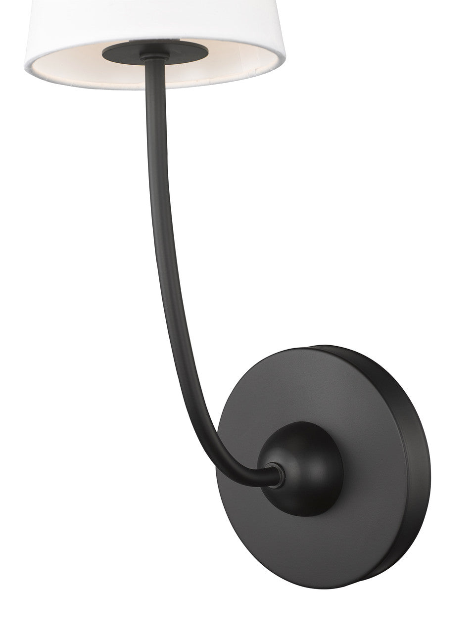 Z-Lite Shannon 1 Light Wall Sconce in Matte Black 3040-1S-MB