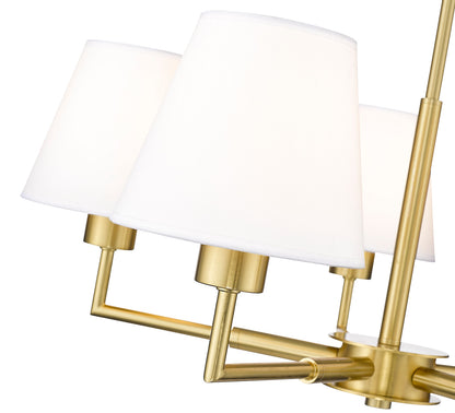 Z-Lite Leila 5 Light Chandelier in Luxe Gold 744-26R-LG