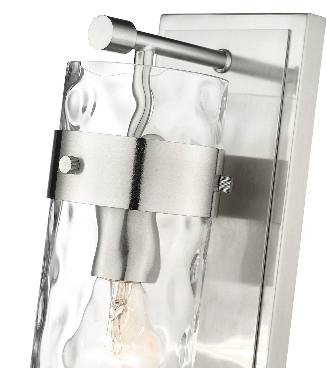 Z-Lite Fontaine 1 Light Wall Sconce in Brushed Nickel 3035-1V-BN