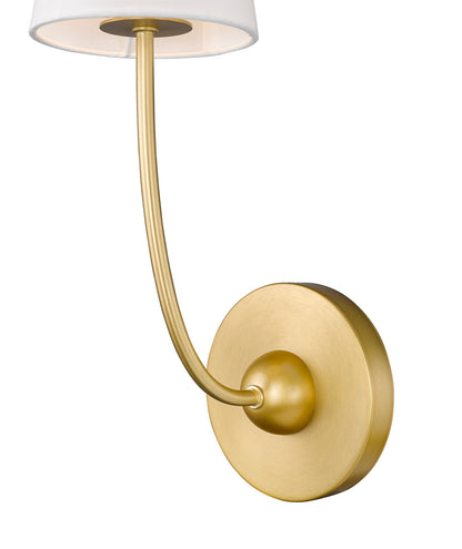 Z-Lite Shannon 1 Light Wall Sconce in Rubbed Brass 3040-1S-RB