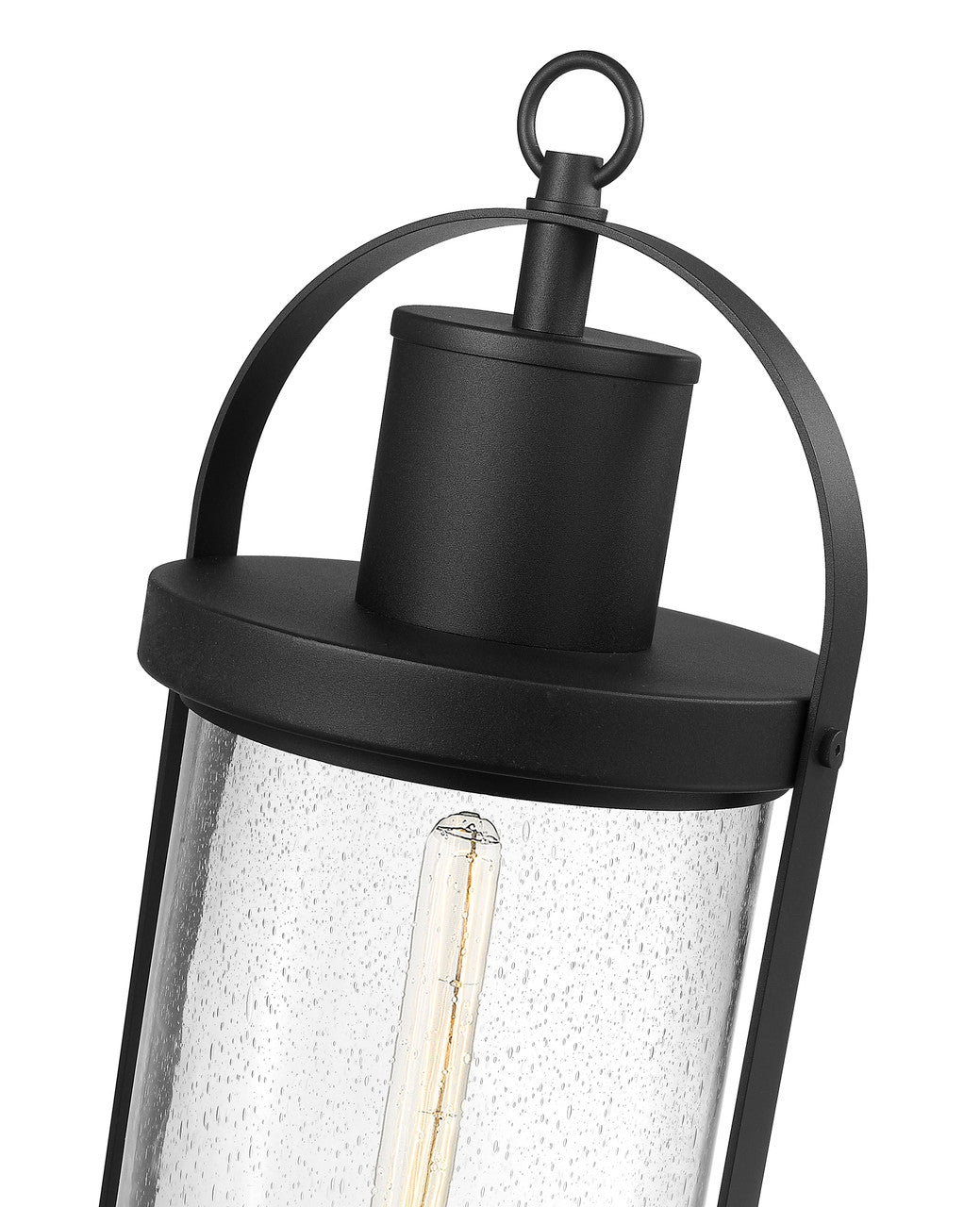 Z-Lite Roundhouse 1 Light Outdoor Post Mount Fixture in Black 569PHXL-BK