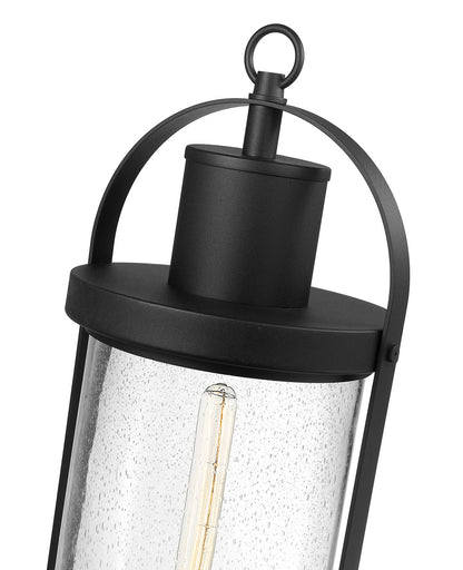 Z-Lite Roundhouse 1 Light Outdoor Post Mount Fixture in Black 569PHXL-BK