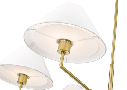 Z-Lite Leila 6 Light Chandelier in Luxe Gold 744-44R-LG