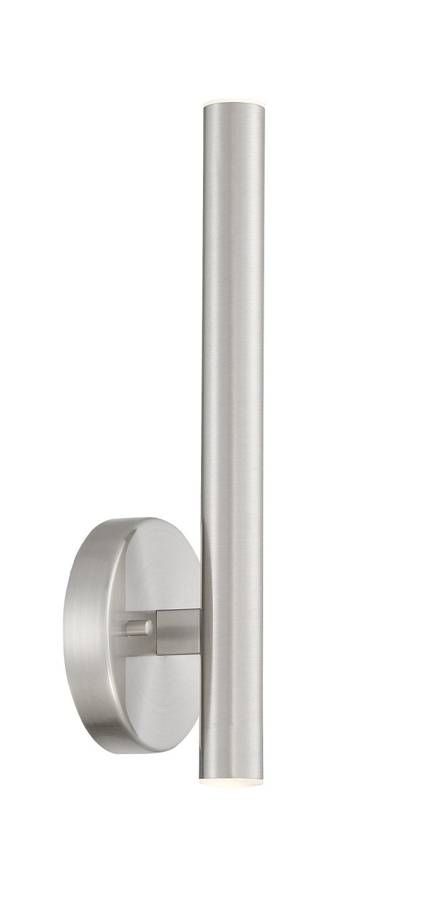 Z-Lite Forest 2 Light Wall Sconce in Brushed Nickel 917S-BN-LED