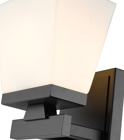 Z-Lite Astor 1 Light Wall Sconce in Matte Black 1937-1S-MB