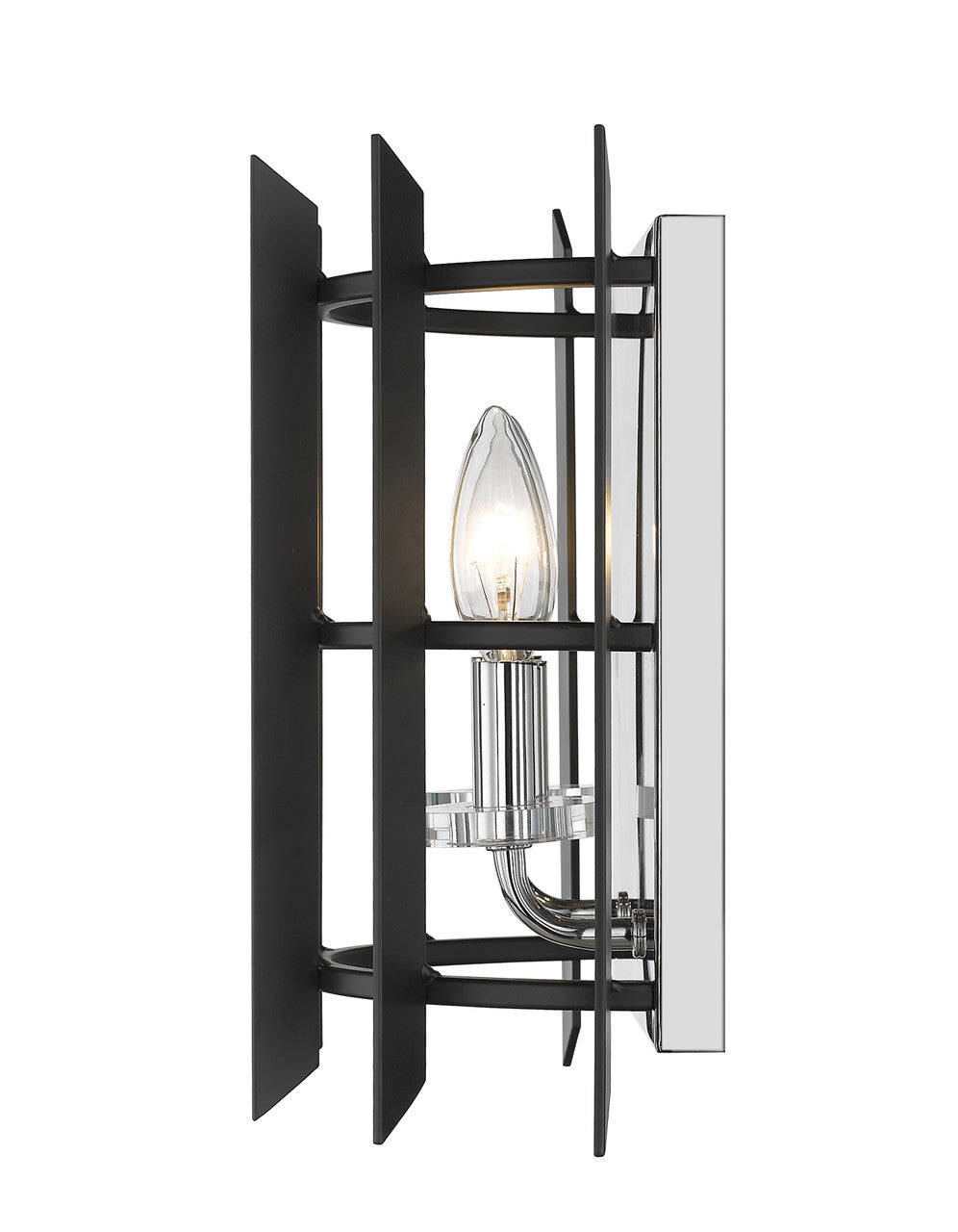 Z-Lite Haake 2 Light Wall Sconce in Chrome 338-2S-MB+CH