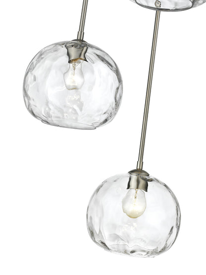 Z-Lite Chloe 3 Light Chandelier in Brushed Nickel 490P10-3R-BN