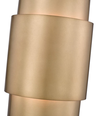 Z-Lite Harlech 2 Light Wall Sconce in Rubbed Brass 739S-RB