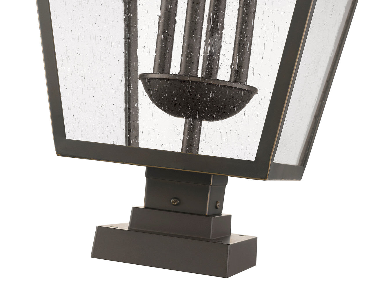 Z-Lite Talbot 4 Light Outdoor Pier Mounted Fixture in Oil Rubbed Bronze 579PHXLXS-SQPM-ORB